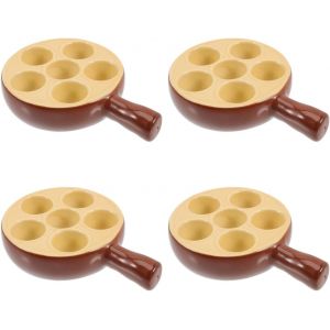 Assiette &Agrave; Escargots En C&eacute;ramique Avec Poign&eacute;es - Neuf