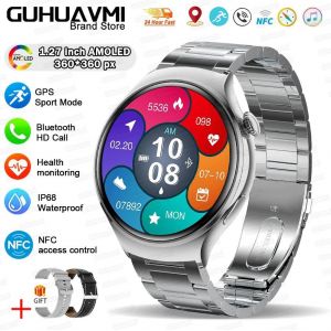 Silver Steel 2a - Nfc Watch - Montre Connectée Nfc Pour Femmes,Écran Amoled Hd,Étanche Ip68,Oxygène Dans Le Sang,Appel Bt,Pour Samsung Huawei Watch 4 Mini,Nouvelle Collection 2025 - Neuf