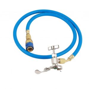 R134a Tuyau de recharge de réfrigérant Tuyau de gaz de raccord Peut robinet pour réfrigérant R502 R-12 R-22 - Neuf