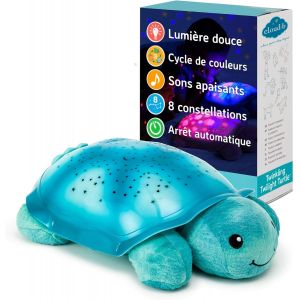 Veilleuse Projecteur Océan Avec 2 Bruits Blancs Et 2 Sons Apaisants | Réglages Réglables | Capteur De Cri | Tortue Tranquille ¿ Aqua (Rechargeable) - Neuf