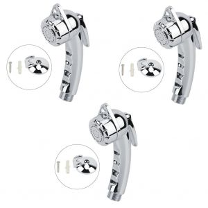 HJLIAN Pommeau de douche a main en cuivre ABS et nickel brosse - Neuf