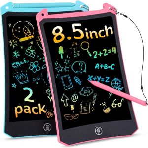 lbgwp60-Tablette Dessin Enfant 8,5 Pouces, 2 Pièces Tablette À Dessiner Effaçable Portable Tablette D'Écriture Lcd Colorée Cadeau Bebe Garcon Fille Jouet Enfants 1 2 3 4 5 6 7 8 Ans - Neuf
