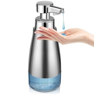 Distributeur automatique de savon liquide sans contact en acier inoxydable, distributeur automatique de savon liquide pour les mains, mains libres - Neuf