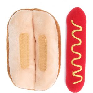 Cmws-Oreiller En Peluche En Forme De Pain De Simulation 3d, Nourriture Molle En Peluche Nouveauté Hot Dog Coussins Funny Junk Food Farcies Oreiller En Peluche Jouet En Peluche - Neuf