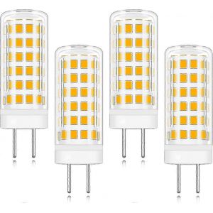 Lot De 4 Ampoules Led 9w &Agrave; Culot Gy6.35, Ac/Dc 220v, Blanc Chaud 3000k, &Eacute;quivalent &Agrave; Une Ampoule Halog&egrave;ne De 9w [Classe &Eacute;nerg&eacute;tique A+] - Neuf