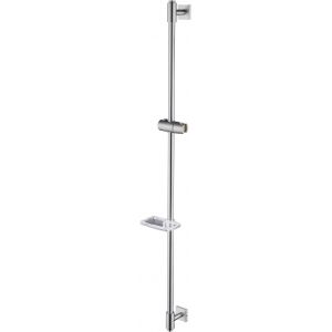 Barre De Douche 120 cm u2013 R&eacute;glable En Hauteur, Avec Un Porte-Savon Et Un Support De Douchette, Finition Nickel Bross&eacute;, En Acier Inoxydable SUS304, H811-120BN - Neuf