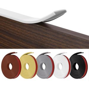 Bande de Chant en Forme de U,Coin de Table Protection Bebe Flexible en TPE,Protections Coin de Table pour Bébé avec colle autocollante pour Tables et Coins de Meubles(5 m x 16 mm,Blanc) - Neuf