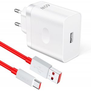 65w Super Vooc Chargeur Et C&acirc;ble Usb C 1m Pour Oneplus Nord Ce 3 2 Lite/Nord 2/9/8t, Usb C Chargeur Secteur Charger Rapide Pour Oppo Reno 14f 13f 12f 11f A80 A60 A40 Pour Real Me 12+/12 Pro+/12 11 Pr - Neuf