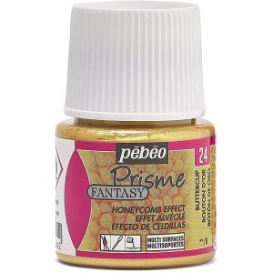 P&eacute;b&eacute;o Flacon 45ml Peinture Fantasy Prisme &Agrave; Effet Alv&eacute;ol&eacute; Bouton D'or - Neuf