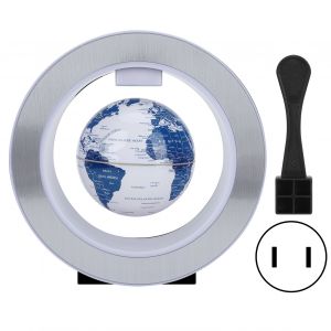 Hjlian Globe Flottant A Levitation Magnetique Avec Lumiere Led Coloree, Decoration De Bureau, Cadeau D'anniversaire, Prise 100-240 V Us - Neuf