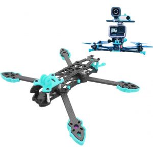 Checarzhn--No1-Kit De Cadre Quadcoptère, 225mm Empattement Professionnel Cadre De Quadcoptère En Fibre De Carbone Pour,Drone Rc Accessoires, Cadre De Drone Fpv Racing Professionnel (Bleu)-Zlxhdl - Neuf