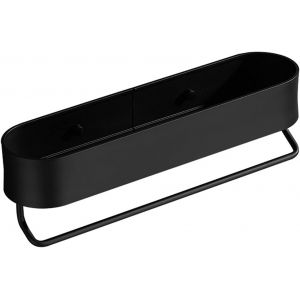 Étagère de douche, sans perçage, en acier inoxydable, autocollante, avec porte-serviettes, pour cuisine et salle de bain - Neuf