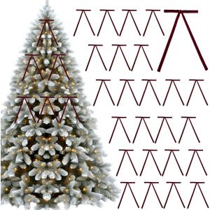 Kal-Noeud Ruban No&euml;l Rouge De No&euml;l Velours Noeuds Vintage Mariage Velours Ruban Arcs De No&euml;l En Velours D&eacute;corations En Ruban De Velours De No&euml;l Pour La Maison Int&eacute;rieure D&eacute;corations (25, Le Petit) - Neuf