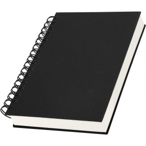 Kaxdl-Carnet Spirale A5-Noir Cahier Page Blanche-100gsm Bloc Note A5 14x21cm-Couverture Rigide Notebook-240 Pages/120 Feuilles Cahier Feuille Blanche-Journal Voyage Dessin - Neuf