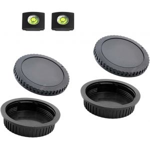 Cache Bouchon Boîtier + Arrière pour Objectif Monture Canon EOS EF EF-S pour Canon 4000D 2000D 1300D 800D 760D 750D 600D 250D 200D,EOS 90D 80D 77D 70D,5D Mark IV/III/II,6D Mark II/I,7D Mark II - Neuf