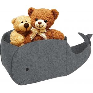 Boîte à jouets Panier de rangement en feutre pliable pour jouets Organiseur en forme de baleine Boîtes de rangement en tissu Panier à linge pour la maison Panier de rangement pour chambre - Neuf