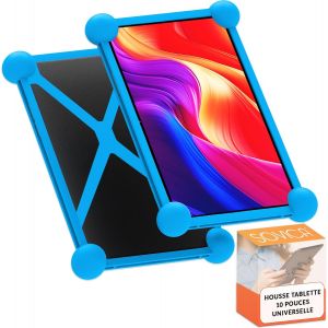 Housse Tablette 10 Pouces Universel Silicone Valable Pour Toutes Les Tablettes Pc 10"" Du Marche (Bleu) - Neuf