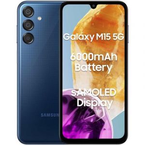 Samsung Galaxy M15 5G Dual SIM 128 Go Bleu Topaz - Neuf