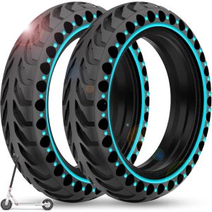 2 X 8.5 Inch Solid Tyre For Electric Scooter, 8 1/2 X 2 Wheels, 50/75-6.1 Tyres For Xiaomi M365 / M365 Pro / 1s / Pro 2/3 / 3 Lite/Essential And 8.5 Inch Scooter Wheels - Neuf