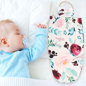 Gigoteuse Pour Bebe, Emmaillotage Pour Nouveau-Ne, Bandeau Chaud (Fleur Rose) - Neuf