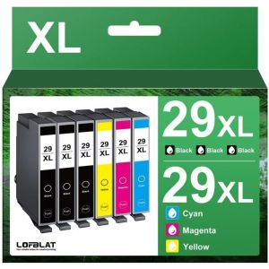ERYI-29Xl Compatible Pour Epson 29 29Xl Cartouche D'Encre Pour Epson Expression Home Xp-235 Xp-255 Xp-245 Xp-345 Xp-352 Xp-445 Xp-452 Xp-432 Xp-335 Xp-342 Xp-442 (Noir Cyan Magenta Jaune, 6 Pack) - Neuf