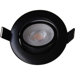 Kal-®, Plafonnier Led 220v 7w 600lm Gradation Progressive (Aucun Gradateur Ou Transformateur Requis) Spot De Plafond Blanc Chaud 3000k, 6x Noir - Neuf