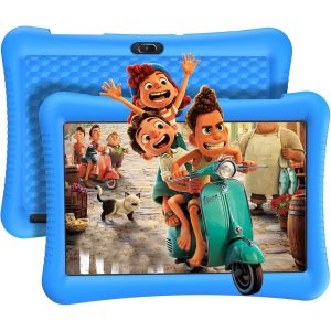 ChenQuanSarl-Tablette Enfants 10 Pouces Android 13 Tablette Pour Enfant 3Go Ram 32Go Rom Quad Core Tablette Enfants Avec Wifi,Contrôle Parental, Mode Enfant, Tablette Éducative Avec Kid-Proof Étui (B - Neuf