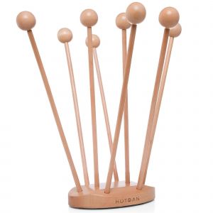 Réutilisable Bois De Hêtre De La Grille De Séchage Pour Les Sacs En Plastique - Cuisine De Stockage Organisateur, Eco-Friendly, Design Compact - Neuf