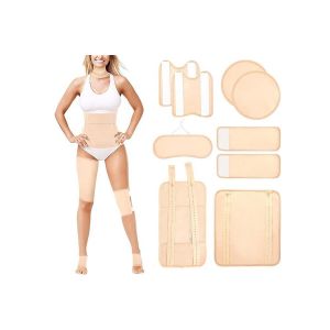 Kit De Compresses D'huile De Ricin Avec Bandages R&eacute;utilisables Pour Le Cou, La Taille, La Poitrine, Les Genoux, Les Jambes Et Les Pieds - Neuf