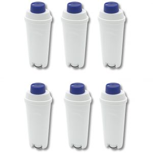 SOS Accessoire Lot de 6 Filtre &agrave; eau pour Delonghi DLSC002 Certifi&eacute; T&Uuml;V pour DLSC002 SER3017 & 5513292811 ECAM ESAM ETAM Cafeti&egrave;re Machine &agrave; Caf&eacute; (5513292811 DELONGHI BEKO) - Neuf
