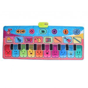 Tapis musical pliable pour enfants, 10 touches, educatif, portable, pour piano, clavier, danse - Neuf