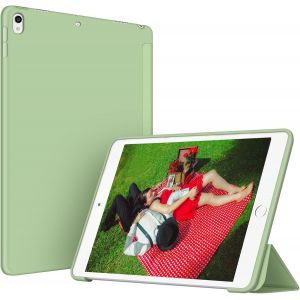 Coque Pour Ipad Air 3 10,5 2019/Ipad Pro 10,5 Pouces 2017 Case Housse Etui De Slim L&eacute;ger Protection Fonction Veille/R&eacute;veil Automatique,Tri Pli En Caoutchouc Flexible Smart Cover,Vert - Neuf