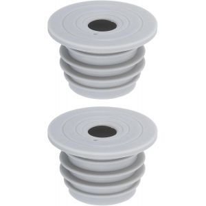 YEMAESRE-Lot De 2 Joints D'Étanchéité En Silicone Pour Machine À Laver, Anti-Odeur, Pour Tuyaux De Drainage En Pvc De 45 À 50 Mm, Gris - Neuf