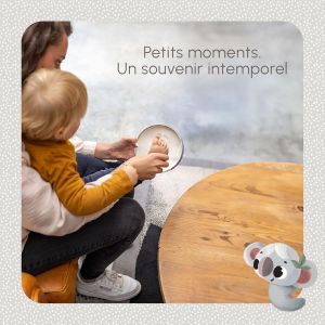 Double Frame Photo, Cadre Personnalisé, Empreinte Main Pied Bebe, Kit Cadre Bebe Argile, Kit Empreinte, Testé Dermatologiquement, Cadeau Naissance, Kit Tout-En-Un, Tiny Creations, White - Neuf