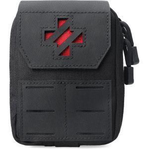 First Aid Pouch Tactical Mini First Aid Bag Ifak Molle Pouch Military Survival Belt Pouch For First Aid Small Medical Pouch (Empty) - Neuf