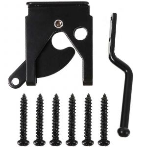 1 ensemble de serrure de clôture à levier de gravité serrure à boulon en fer serrure de porte de clôture en bois avec attache - Neuf