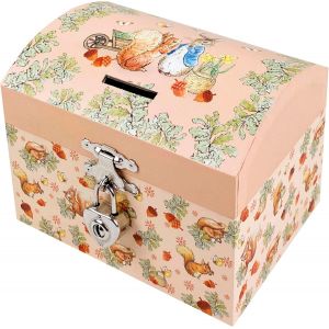 - Tirelire Musicale Peter Rabbit - Tirelire Enfant Pierre Lapin - Boite A Musique Enfant - Cadeau Bapteme Ou Naissance Garcon Et Fille - Neuf