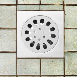 Hjlian Grille De Drainage Pour Drain De Sol De Salle De Bain En Acier Inoxydable De 10 Cm - Neuf