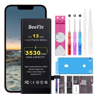 KALANKA-Batterie pour Phone 13 : Haute capacit&eacute; 3530 mAh Li-ION Batterie de Rechange avec Outils de r&eacute;paration Compatible avec mod&egrave;le A2482 A2631 A2634 A2635 A2633 - Neuf