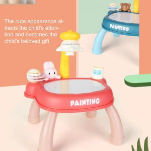 Projecteur D'art Jouet Recyclable Capacit&eacute; Pratique Enfants Jouets D'apprentissage Dessin &Eacute;ducatif Projecteur De Jeu Jouet Pour Kids_Blue - Neuf