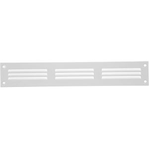 Grille d'aération blanche de 300 mm x 50 mm - Grilles de reprise d'air en acier - pour plafond et mur latéral - Système CVC - Équipées de protection (30 x 5 cm) - Neuf