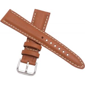 Eryi-Bracelet De Montre En Cuir Véritable Marron Compatible Avec Seiko Pour Homme 20 Mm New Old Stock 1980 2000 ¿ Bande Chronographe De Plongée Vintage Original ¿ Strap De Montre Antique - Neuf