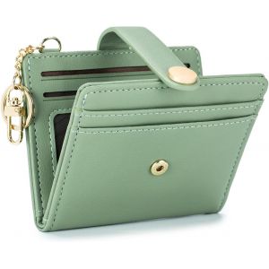 Petit Portefeuille Compact Pour Femme Avec Porte-Cartes Et Blocage Rfid,Poche Zipp&eacute;e,Porte-Cl&eacute;s Et Fen&ecirc;tre Pour Carte D'Identit&eacute; - Neuf