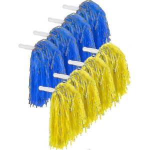 Paquet De 12 Pom-Pom Pom Pour Sports Danse Esprit D'&eacute;quipe &Eacute;v&eacute;nements Accessoires De Cheer - Neuf