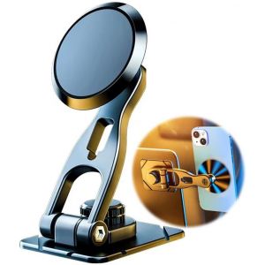 Letnerny-Support Téléphone Voiture, Support Magnétique De Téléphone Portable De Voiture, Support De Téléphone De Voiture 360 °Rotation Compatible Avec Iphone, Xiaomi, Huawei Et Autres Smartphones - Neuf