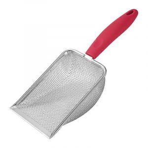 Pelle À Litière Pour Chat,Pelle D'angle Pour Nettoyeur De Litière,Pelle À Litière En Acier Inoxydable,Sable Facile À Nettoyer - Neuf