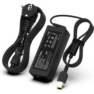 Chargeur 90W USB pour Lenovo Thinkpad X1 Carbon(Gen2/3/4) T440 T450 T460 X240 X250 X260 IdeaPad 300 Yoga 2 11 11s 13 ADLX65NLC2A 20V 4.5A Alimentation pour Ordinateur Portable Interface Carrée - Neuf