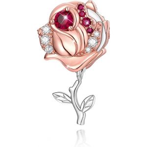 Kalsw-Or Rose Charms I Love You Tournesols Charms Pensée Pour Femmes Argent 925 Charms Pour Bracelets Et Colliers - Neuf