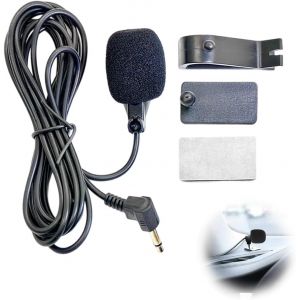 ASFASFq-Jack Microfono da 3,5 mm, Microfono Esterno avec Clip,Micro Cravate pour Téléphone, Omnidirectionnel Microphone Condensateur avec câble de 2 m,Plug-and-Play,pour Interview/Podcast/Vidéo - Neuf