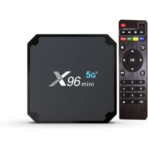 MEVRONISSHOP-X96mini 5G boitier Android TV - Smart TV Box Android 4K Lecteur Multimedia X96 Mini 5G 2GB/16GB boitier TV Streamers smarters Pro - Neuf